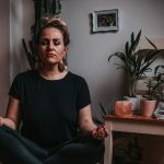 Woman practicing meditationmental health therapy in Cornwall